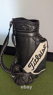 Titleist Vintage Staff Golf Cart Bag Black And White