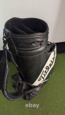 Titleist Vintage Staff Golf Cart Bag Black And White