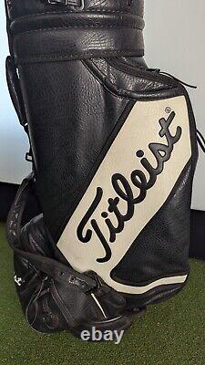 Titleist Vintage Staff Golf Cart Bag Black And White