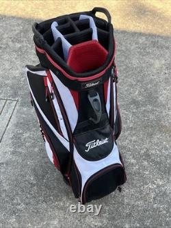 Titleist White/Black/Red Cart Golf Bag/14-Divider