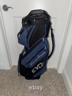 Tommy Armour 14-Way Divider Cart Bag Black Blue EVO II AMAZING CONDITION