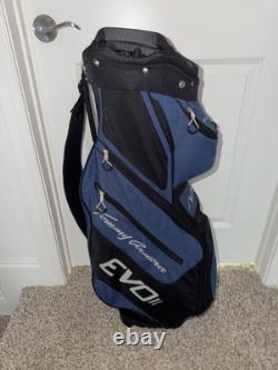Tommy Armour 14-Way Divider Cart Bag Black Blue EVO II AMAZING CONDITION