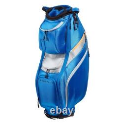 Top Flite Gamer Golf Cart Bag Blue 14 Way Divider Brand New