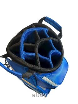 Top Flite Gamer Golf Cart Bag Blue 14 Way Divider Brand New