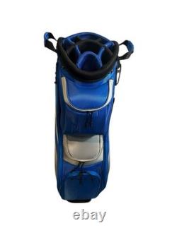 Top Flite Gamer Golf Cart Bag Blue 14 Way Divider Brand New