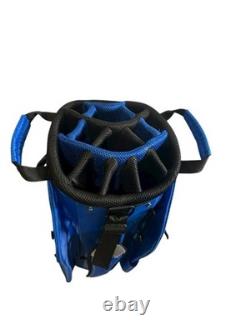 Top Flite Gamer Golf Cart Bag Blue 14 Way Divider Brand New