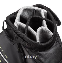 Top-Flite Gamer Men's Golf Club Cart Bag 14-Way Padded Divider Black