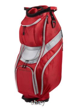 Top-Flite Gamer Men's Golf Club Cart Bag 14-Way Padded Divider Red