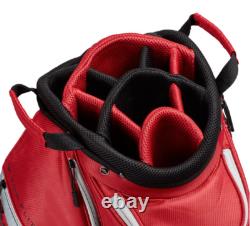Top-Flite Gamer Men's Golf Club Cart Bag 14-Way Padded Divider Red