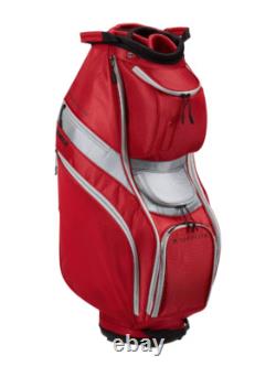 Top-Flite Gamer Men's Golf Club Cart Bag 14-Way Padded Divider Red
