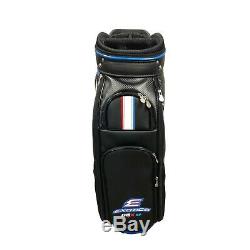 Tour Edge Exotics CBX 119 Black 4-Way Divided Golf Staff Cart Bag NEW $499.99