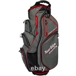 Tour Edge Exotics Xtreme 7.0 Heather Red White Cart Golf Bag