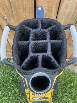 U. S. Navy Team Golf 11 Way Cart Staff Bag? Yellow+Navy? NICE Condition