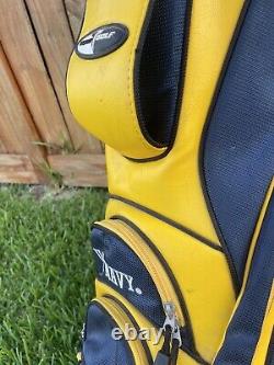 U. S. Navy Team Golf 11 Way Cart Staff Bag? Yellow+Navy? NICE Condition