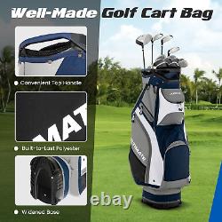 ULTIMATE Golf Cart Bag, 14 Way Top Dividers Golf Carry Bag WithPockets & Umbrella