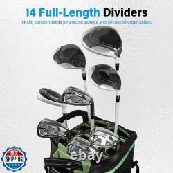 UNIHIMAL 14-Way Golf Cart Bag, Full Length Premium Golf Bag for M