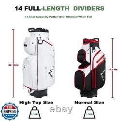 UNIHIMAL 14-Way Golf Cart Bag, Premium Full Length Golf Bag for M