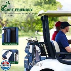 UNIHIMAL 15-Way Golf Cart Bag, Premium Anti-Shake Divider Top Gol