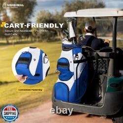 UNIHIMAL Golf Cart Bag, 15 Way Organizer Divider Top with Handles