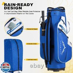 UNIHIMAL Golf Cart Bag, 15 Way Organizer Divider Top with Handles