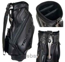 USED Tour Bnzs Leather Staff/Cart Golf Bag 5-Way Divider, Custom, USA Made