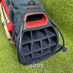 Under Armour Storm Armada Golf Bag! 14 Way Golf Cart Bag Red/White/Blue USA
