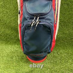 Under Armour Storm Armada Golf Bag! 14 Way Golf Cart Bag Red/White/Blue USA