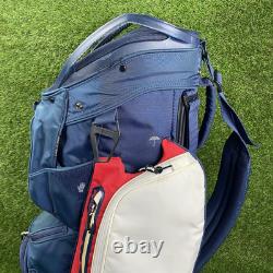Under Armour Storm Armada Golf Bag! 14 Way Golf Cart Bag Red/White/Blue USA
