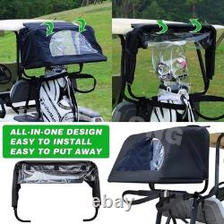 Universal Golf Cart Rear Bag Rain Cover Kit, Club Car, EZGO and Yamaha 2 Seat