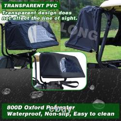 Universal Golf Cart Rear Bag Rain Cover Kit, Club Car, EZGO and Yamaha 2 Seat
