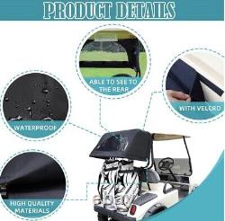 Universal Rear Bag Rain Cover Kit OEM Golf Cart Black