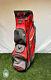 Used Callaway Chev Org 14 Way Golf Cart Carry Bag Red/grey Embroidered Cascata