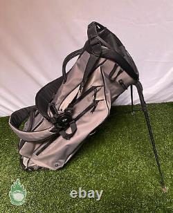Used Grey Vessel VLX Golf Cart/Carry/Stand Bag 4-Way Embroidered