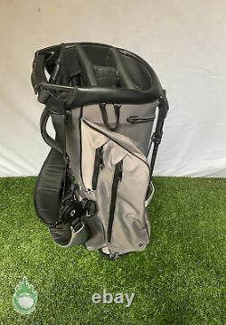 Used Grey Vessel VLX Golf Cart/Carry/Stand Bag 4-Way Embroidered