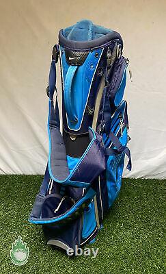 Used Nike Golf Performance Hybrid 14-Way Cart/Carry Stand Golf Bag Blue