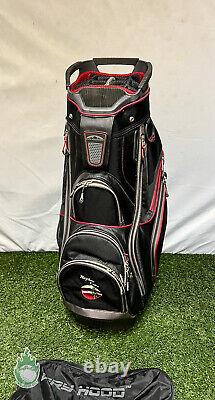 Used Sun Mountain 130 Cart/Cary Red & Black Golf Bag 14-Way Dividers Ships Free