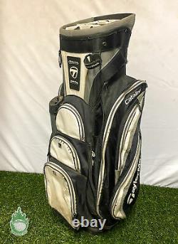 Used TaylorMade Catalina Cart Carry Golf Bag -Black/Gray/White Ships Free