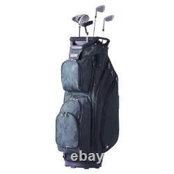 VEVOR 36 Golf Cart Bag 14 Way Organizer Divider Top Multiple Pockets Army Green