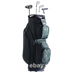 VEVOR 36 Golf Cart Bag 14 Way Organizer Divider Top Multiple Pockets Army Green