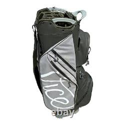 Vice Golf Cruiser Cart Golf Bag Gray 15 Divider 8 Pockets Vice Balls NEW
