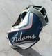 Vintage Adams Golf Cart Bag Blue And White Made In Usa