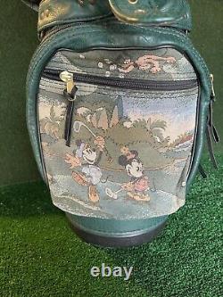 Vintage Belding Sports Disney Mickey & Minnie Mouse Golf Bag /USA MADEGreen