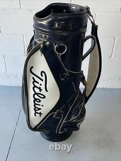Vintage Black & White Titleist 6-Way Club Divider Cart/Carry Golf Bag Cover