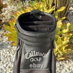 Vintage Callaway Big Bertha Staff Cart Golf Bag Black Leather TPC Summerlin Vintage Callaway Big Bertha Staff Cart Golf Bag Black Leather TPC Summerlin