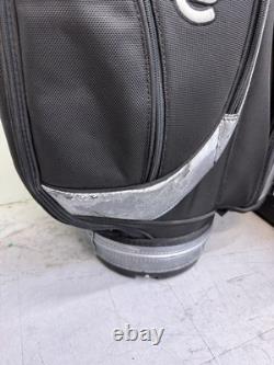 Vintage Callaway Great Big Bertha II Staff Cart Golf Bag 6 Way Black Silver