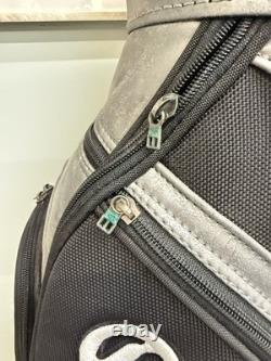 Vintage Callaway Great Big Bertha II Staff Cart Golf Bag 6 Way Black Silver