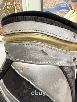 Vintage Callaway Great Big Bertha II Staff Cart Golf Bag 6 Way Black Silver