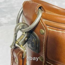 Vintage Daiwa Coach Collection 3-Way Golf Cart Bag Green Canvas/Brown Leather