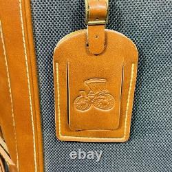 Vintage Daiwa Coach Collection 3-Way Golf Cart Bag Green Canvas/Brown Leather