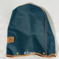 Vintage Daiwa Coach Collection 3-Way Golf Cart Bag Green Canvas/Brown Leather